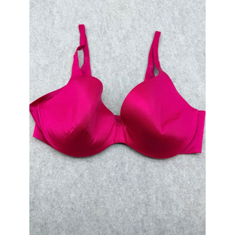 Victoria's Secret Lined Demi Bra Hot Pink Underwire 34D